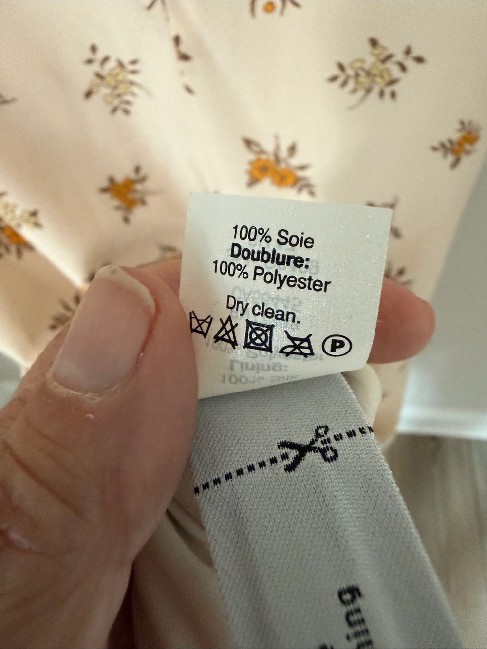 Madewell Silk Floral Wrap Midi Dress Size 2 Cream Short - Picture 11 of 11